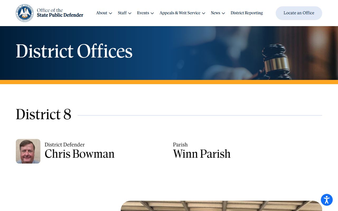 Winn Parish criminal court records District 8 public defender source