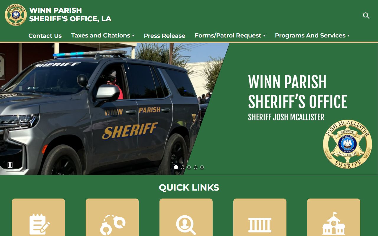 Winn Parish court records sheriff and jail information